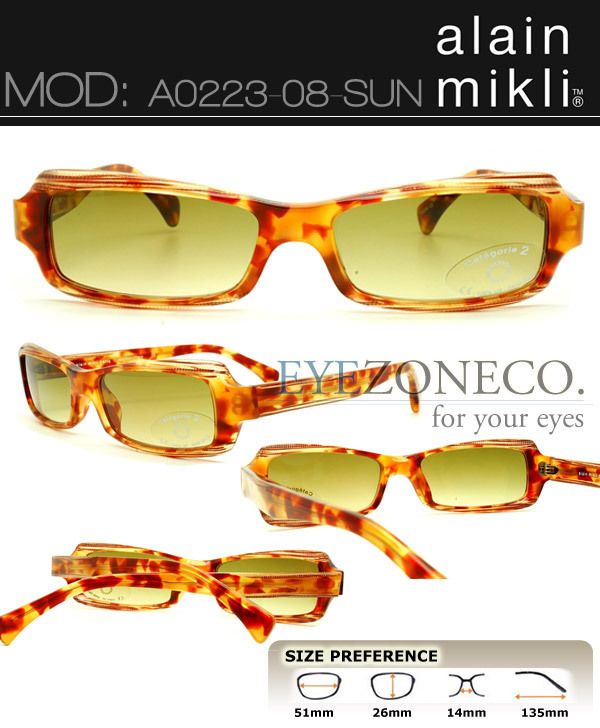 EyezoneCo ALAIN Mikli Sunglass Collection A0223 08 TORT  