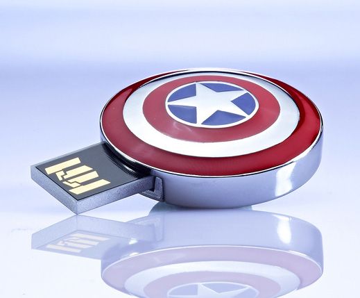 AVENGERS USB Flash Drive Captain America Shield 8GB NEW  