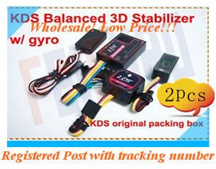 F00015 2 2X KDS Balancer 3D stabilizer w/ Gyro For TREX 450 500 