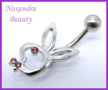 CZ Steel Navel Belly Ring Body Piercing Jewelry  BR5004  