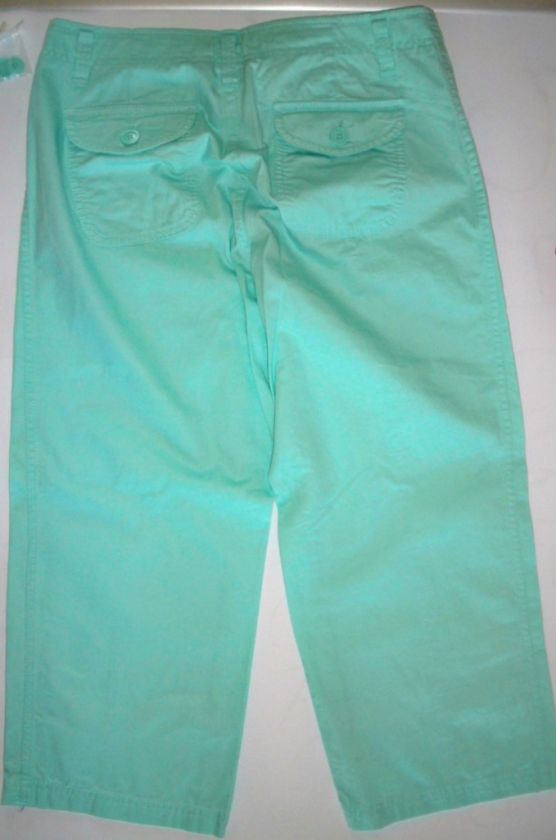 Womens Gap Capri Slacks (AquaMarine & Mauve) Size 1, 2, 4, 6, 8, 10 