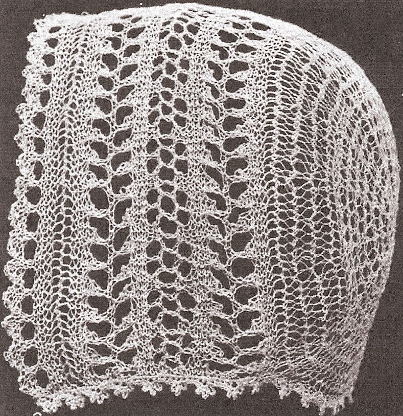 Vintage Antique Baby Cap Hat Bonnet Knitting Pattern P2  