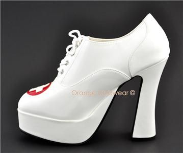 PLEASER Medical Nurse Halloween Costume Oxfords Shoes  