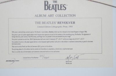 THE BEATLES ART SIGNED LITHOGRAPH COLLECTION   LITHO  