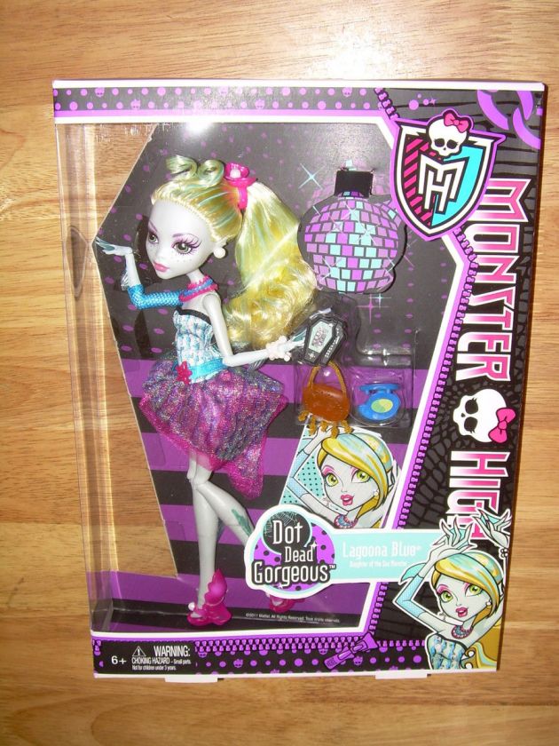 NIB Mattel MONSTER HIGH DOT DEAD GORGEOUS Sea Party Doll LAGOONA BLUE 