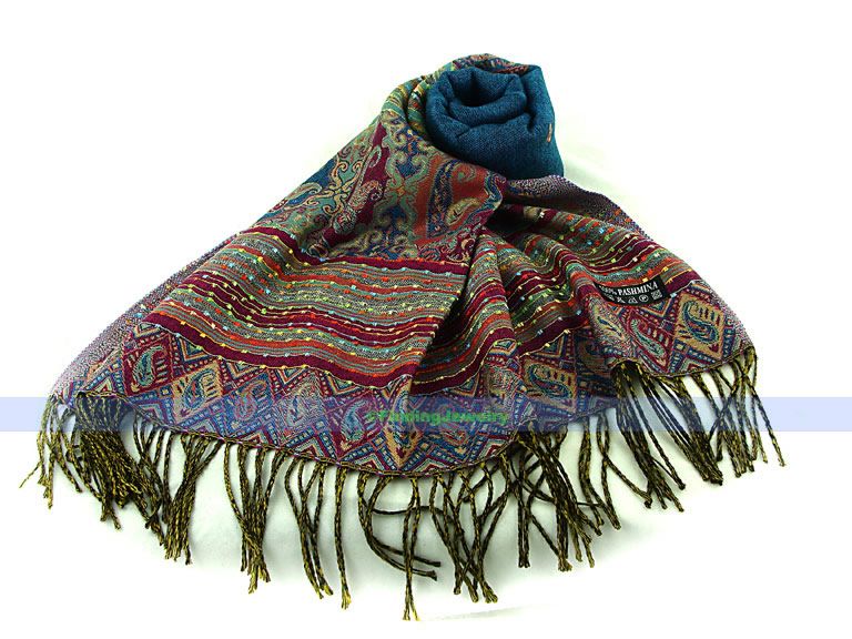 New Vintage Pashmina/Cashmere/Silk Shawl/Scarf/Wrap  