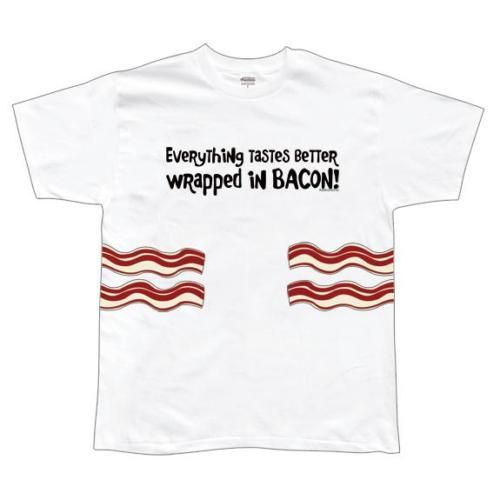 Wrapped In Bacon T Shirt   Small  