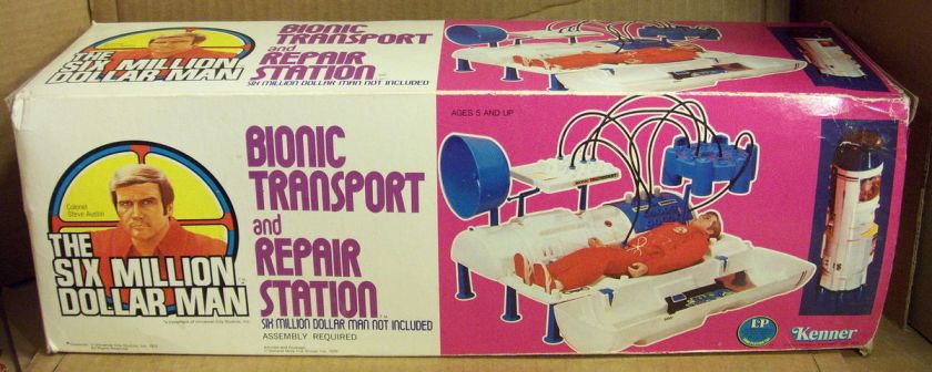   SIX MILLION DOLLAR MAN BIONIC TRANSPORT & REPAIR STATION W/BOX  