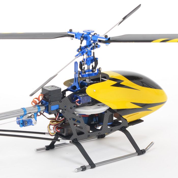 6CH Metal Carbon 450 V2 RC Helicopter RTF For Trex 3D  