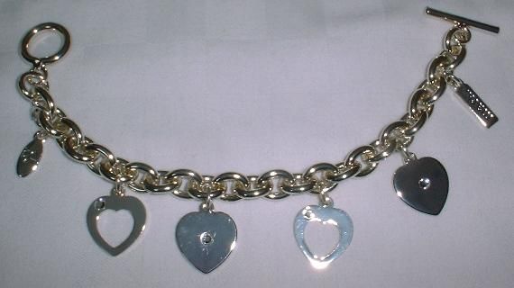 mark Heart Love Charm Silver Bracelet Juicy Jewelry NEW  