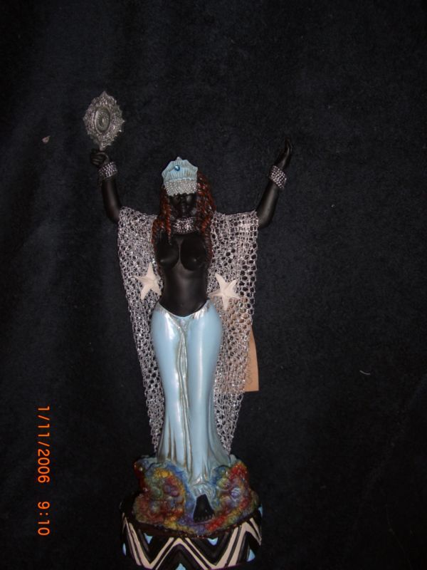 YEMEJA IMEJA AFRICAN YORUBAN ORISHA SANTERIA STATUE  