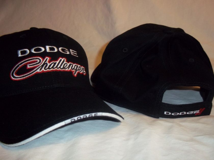 Dodge Baseball Hat Cap Logo Emblem Challenger Black Red  