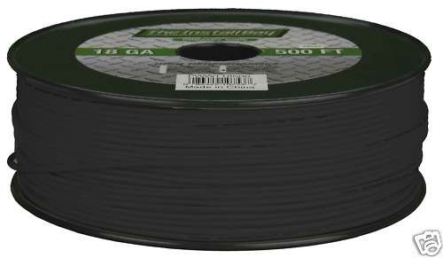 Install Bay Metra 18 Gauge 500 Ft Primary wire Black.  