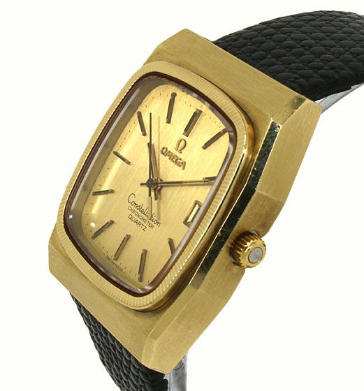 VINTAGE OMEGA 14K GOLD & STEEL CONSTELLATION WATCH  