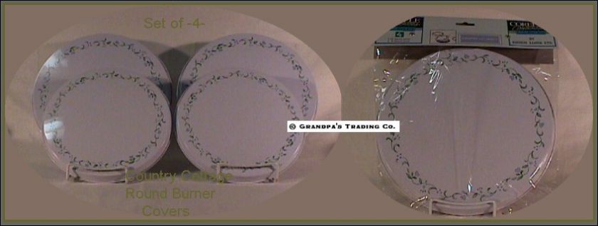 Corelle COUNTRY COTTAGE Electric Burner Covers NEW Pkg  