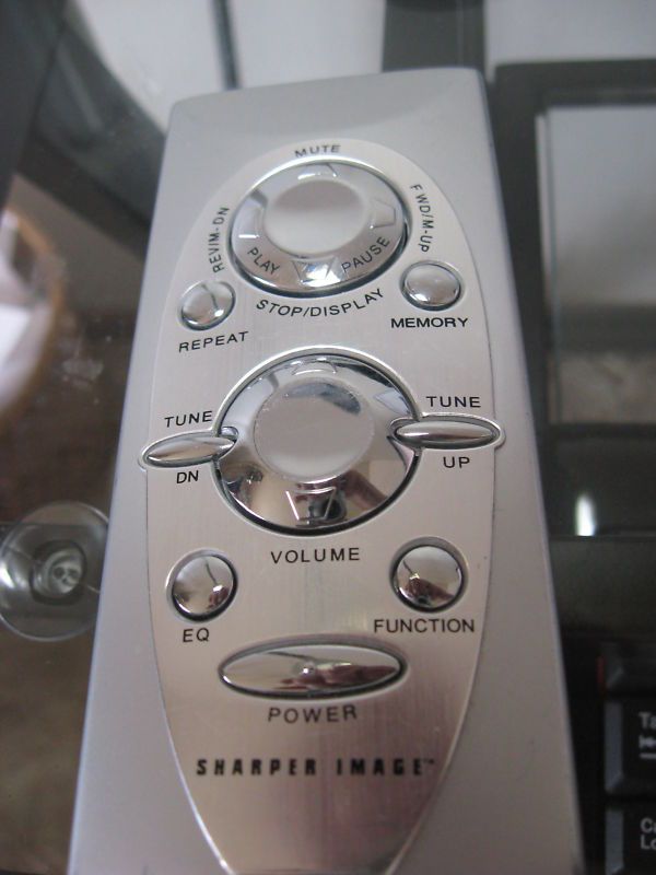 SHARPER IMAGE Stereo, CD,GT8000 Remote Control  