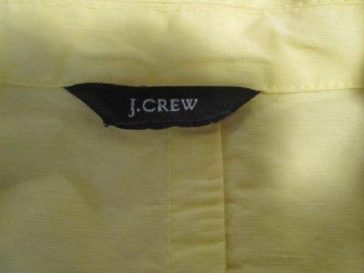 Classy cute yellow J CREW versatile cotton jacket sz 6  