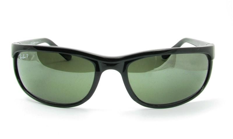 Ray Ban Predator 2 RB2027 601/W1 Glossy Black/Gray Polarized 63mm 