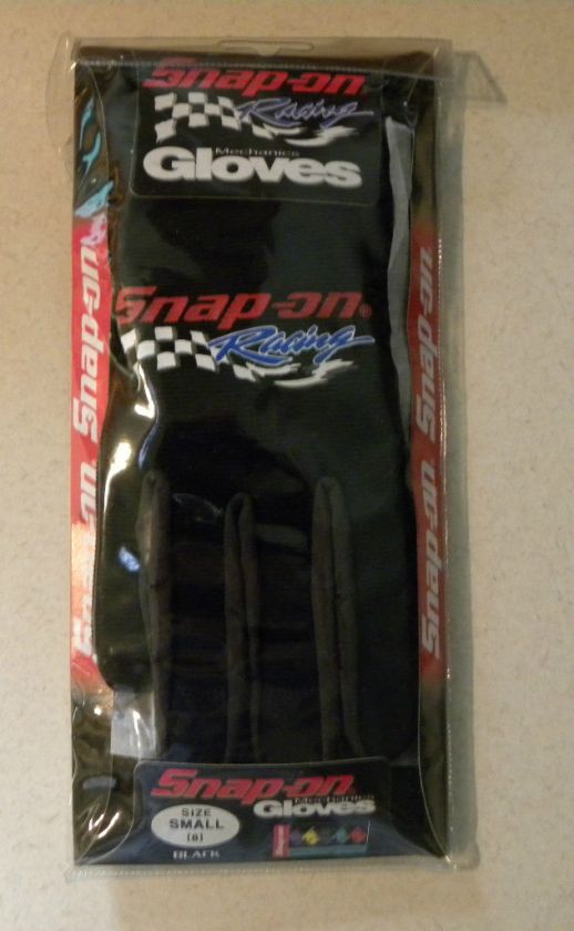 SNAP ON RACING MECHANICS GLOVES   BLACK  