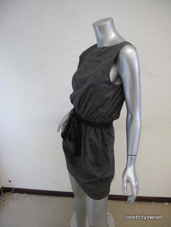 Theory Dark Gray Black Speckled Sleeveless Dress 2  