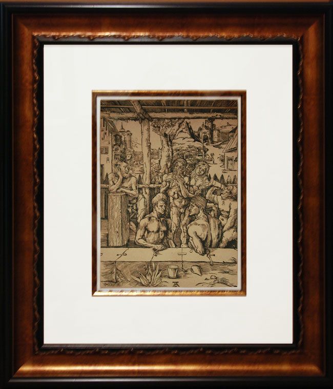 Durer, Dürer, Albrecht, The Bath House, Woodcut, 1580  