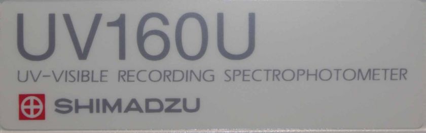 Shimadzu UV Visable Recording Spectrophotometer UV160U  