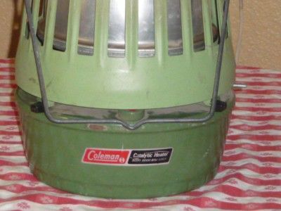 VINTAGE 1979 COLEMAN CATALYTIC CAMP/CAMPING HEATER   ADJUSTABLE 3000 