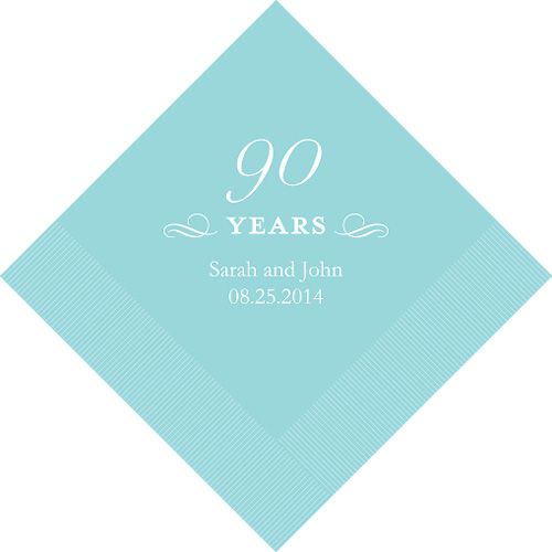 100ct WEDDING PERSONALIZED ANNIVERSARY BIRTHDAY NAPKINS  