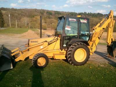 1990 Ford Backhoe Loader 555C  