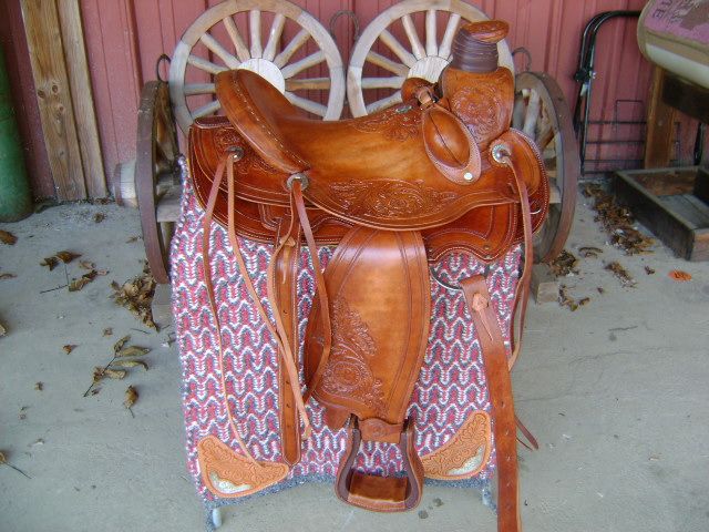 ROGUE SADDLERY 16 LEATHER WESTERN ROPING ROPER COWBOY SADDLE 5 YEAR 