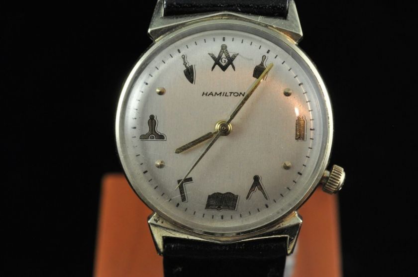 VINTAGE HAMILTON ELECTRIC NAUTILUS MASONIC WRISTWATCH ****  