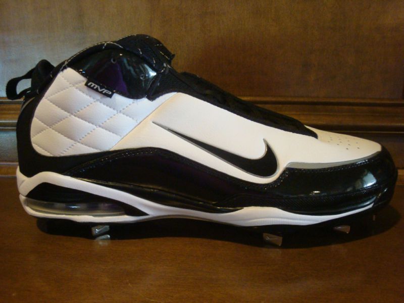 New Mens NIKE AIR MAX MVP Baseball Cleats White/Black  