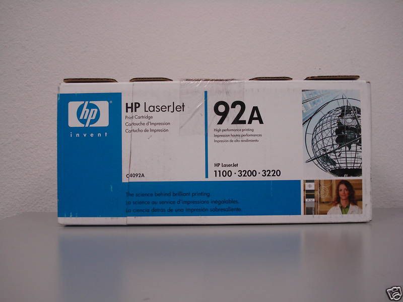 HP C4092A HP1100 GENUINE HP92A TONER CARTRIDGE OPEN BOX  