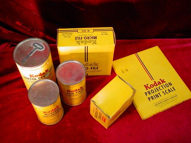 Vintage Lot of KODAK Photographic DEVELOPING CHEMICALS Fixer 