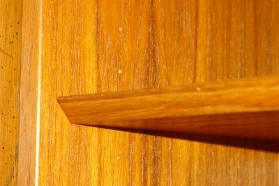 Poul Hundevad TEAK Bookcase with rare Tambour Doors  