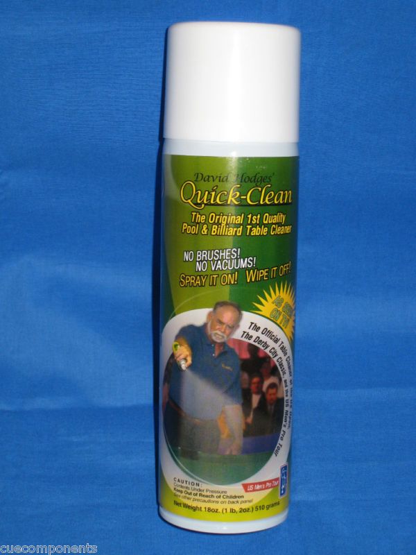 Quick Clean Pool Table Felt Cleaner   Spray Can X 1  