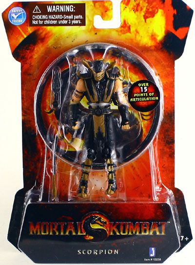 MORTAL KOMBAT JAZWARES SCORPION 4 ACTION FIGURE  