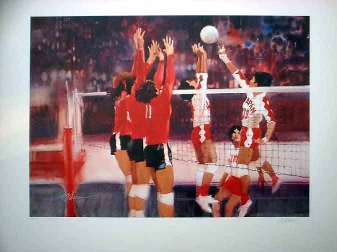 Los Angeles 1984 Olympics Robert Peak VOLLEYBALL  