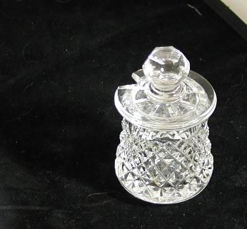 WATERFORD CRYSTAL ALANA MUSTARD JELLY JAM POT CONDIMENT JAR  