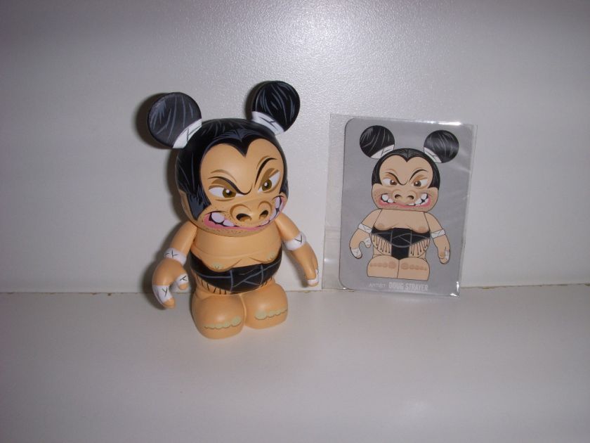 DISNEY 3 VINYLMATION URBAN 6 SUMO WRESTLER W/ CARD  