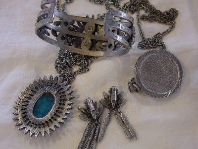 Stunning Antique and Vintage rhinestone jewelry lot Weiss~Florenza~BSK 