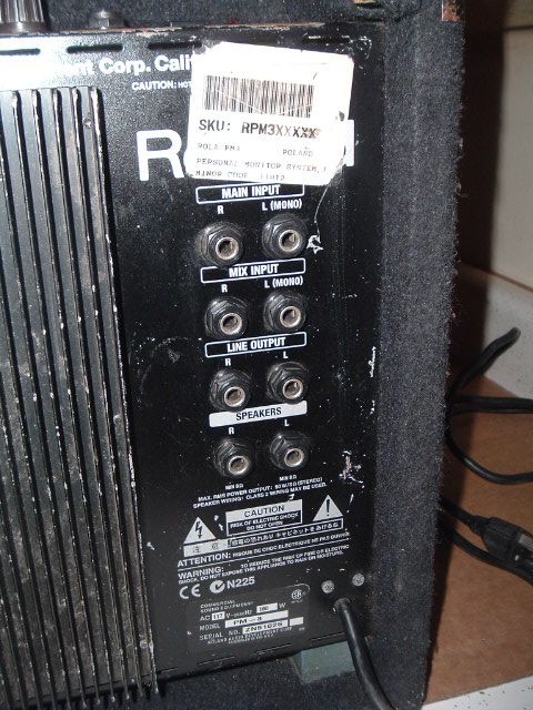 Roland PM 3 Personal Monitor Drum Amplfier w Speaker  