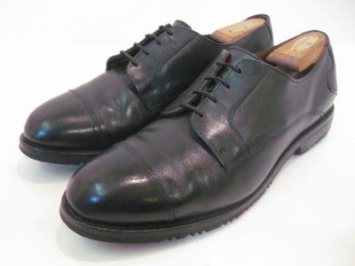   MEMPHIS Black Cap Toe Dress Shoes 12 EEE 3E Extra Wide Retail $245