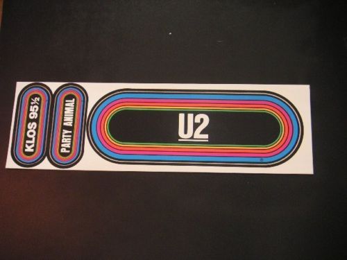 KLOS Rainbow Decal  U2w/sm PARTY ANIMAL Decal   1 Left  