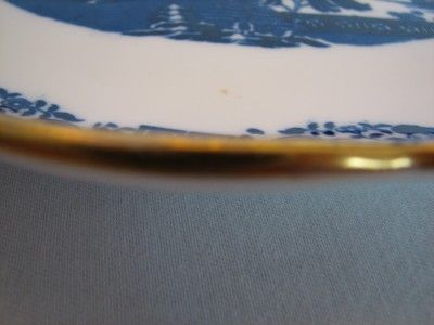 Antique Spode Copeland TWO TEMPLES Platter Deep Flow Blue w/Gilt 1867 