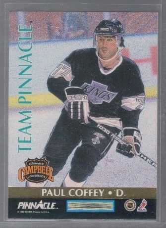 1992 93 Team Pinnacle BRIAN LEETCH & PAUL COFFEY HOF  