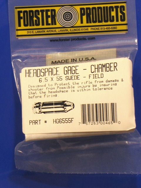 HEADSPACE GAUGE FIELD 6.5 X 55 SWEDE  