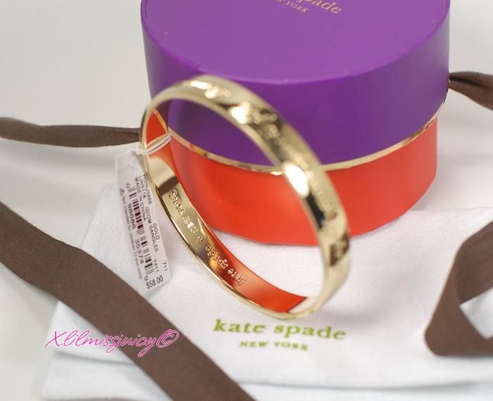100% Authentic Kate Spade Gold plated Bangle  Brand new in super cute 