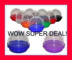 25 2 Empty Vending Capsules Choose Mix Color Tops Or 1  