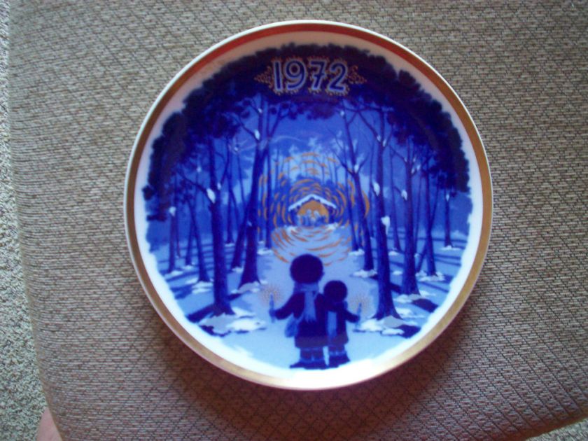 CHRISTMAS COLLECTIBLE PLATE 1972 SANTA CLARA SPAIN 8  